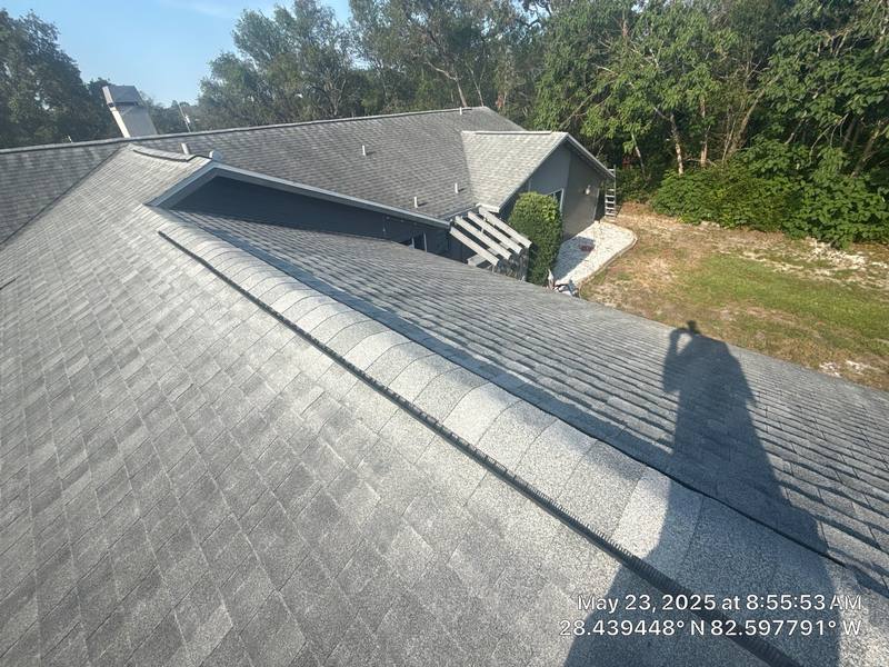 residential shingle roof replacement by Hloska Roofing in Spring Hill