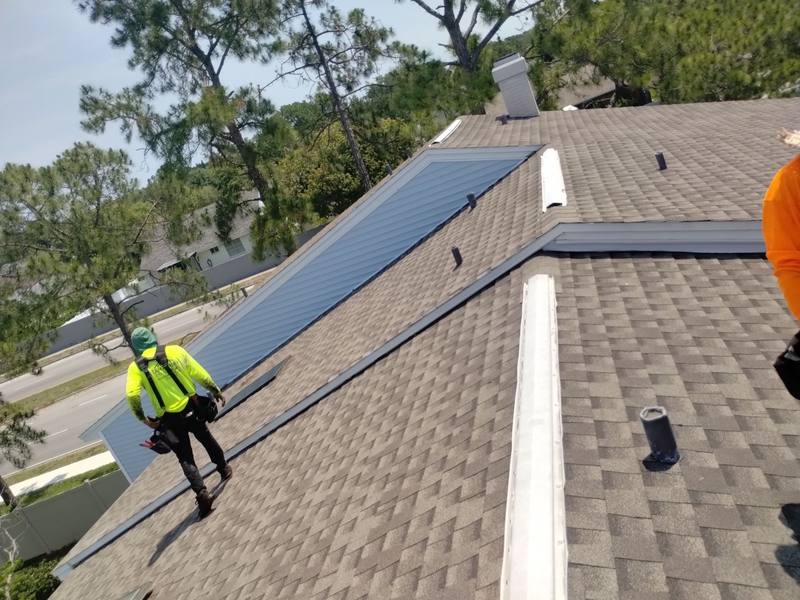 roofing project near Hollowell Dr in Tampa