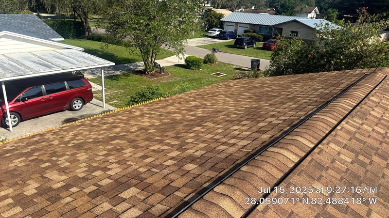 residential shingle roof replacement by Hloska Roofing in Tampa