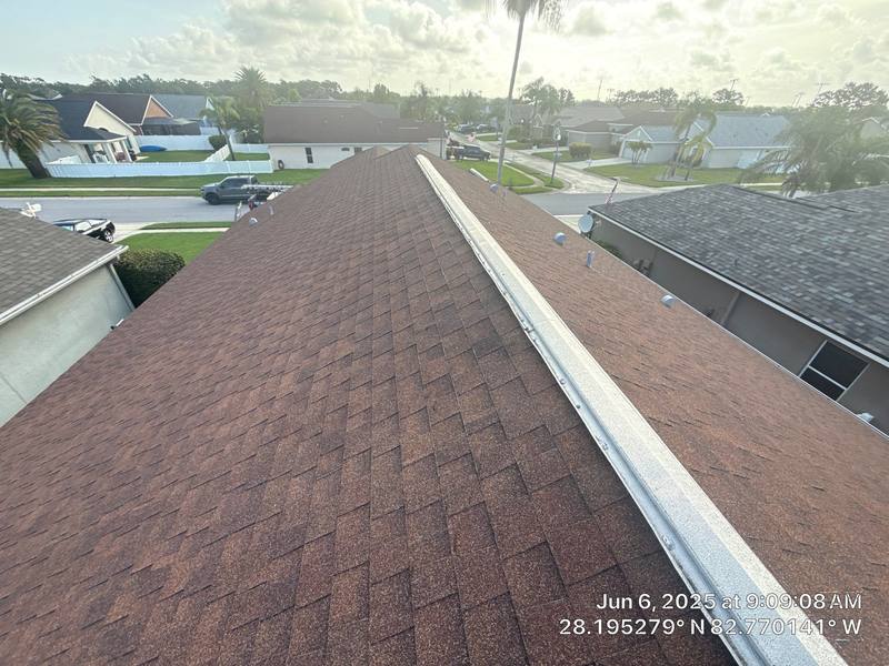 completed roofing project in Holiday FL