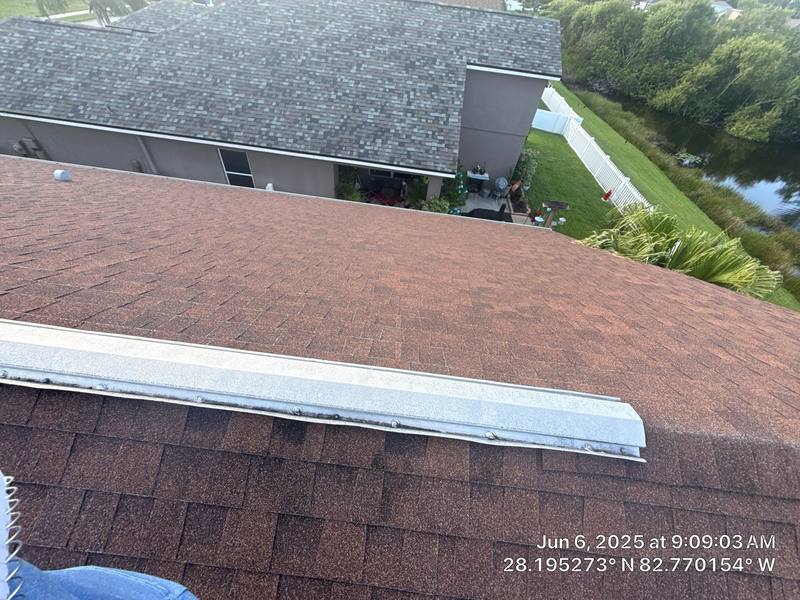 residential shingle roof replacement by Hloska Roofing in Holiday