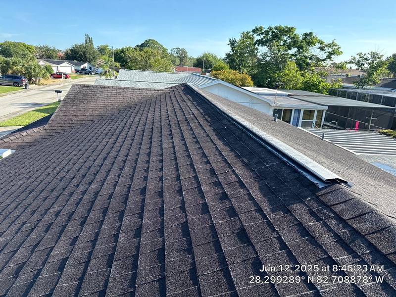 completed roofing project in Port Richey FL