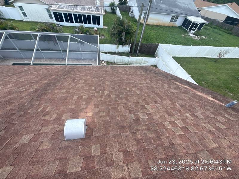 completed roofing project in New Port Richey FL