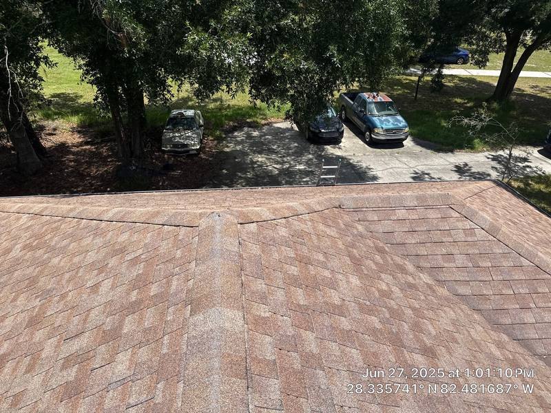 residential shingle roof replacement by Hloska Roofing in Spring Hill