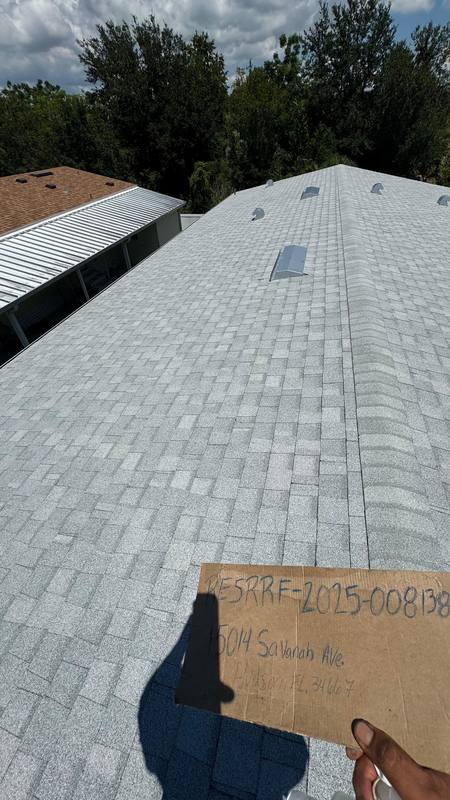 completed roofing project in Hudson FL