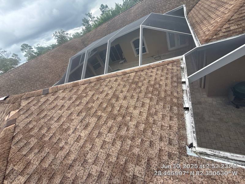 completed roofing project in Brooksville FL