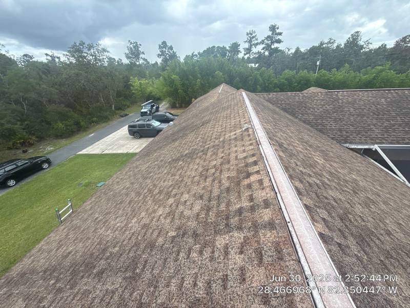residential shingle roof replacement by Hloska Roofing in Brooksville