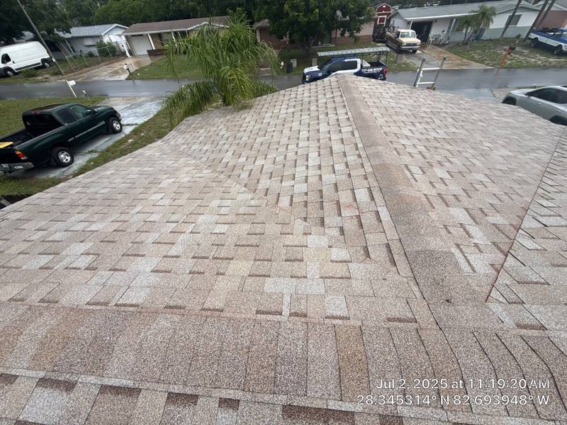 completed roofing project in Hudson FL
