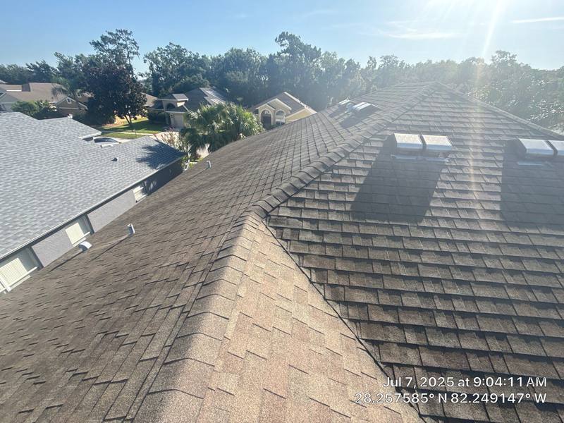 roofing project near Pine Spring Drive in Wesley Chapel