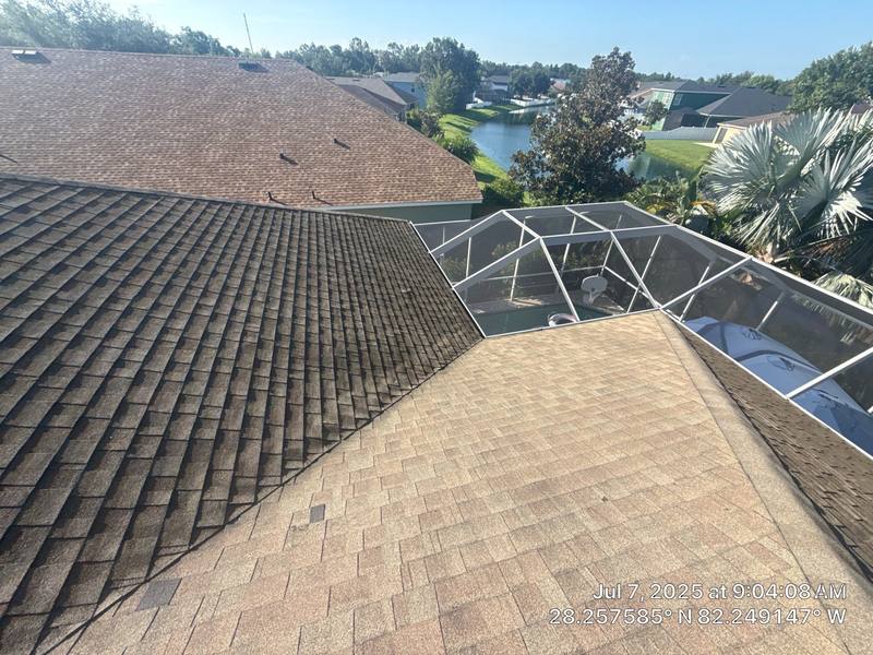 residential shingle roof replacement by Hloska Roofing in Wesley Chapel
