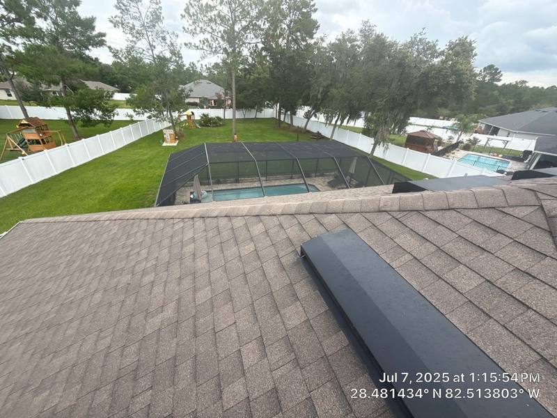 residential shingle roof replacement by Hloska Roofing in Spring Hill