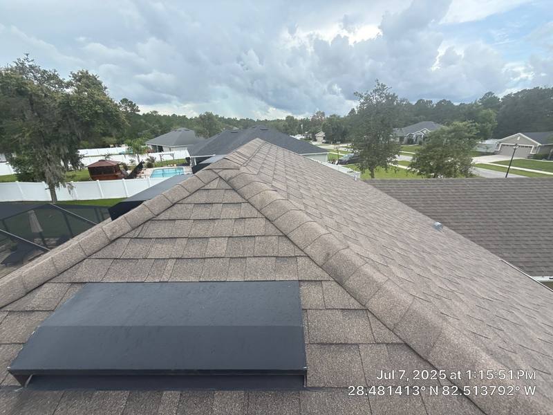residential shingle roof replacement by Hloska Roofing in Spring Hill