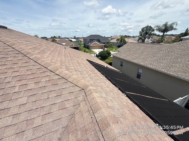 completed roofing project in Holiday FL