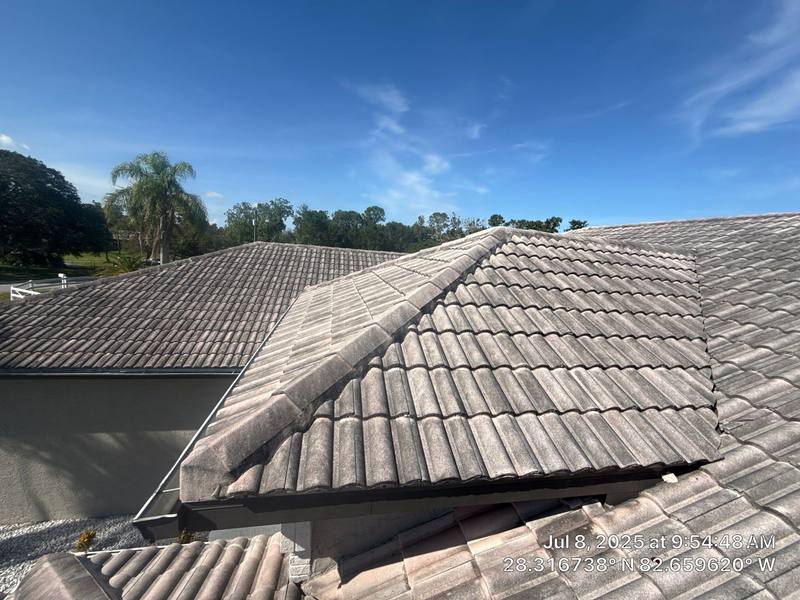 residential tile roof replacement by Hloska Roofing in New Port Richey