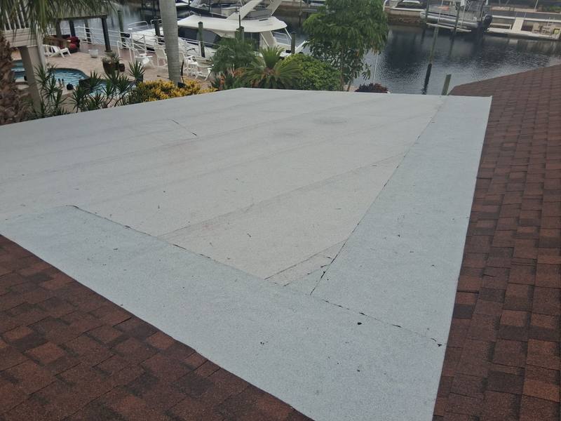 completed roofing project in New Port Richey FL