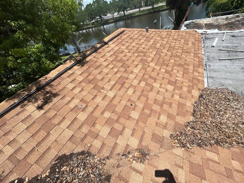 completed roofing project in Tampa FL