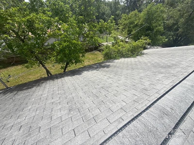 completed roofing project in Tampa FL