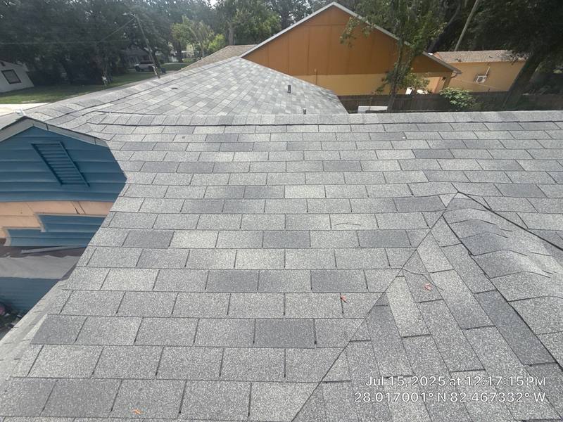 roofing project near W Lowry Lane in Tampa