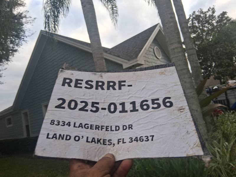 residential shingle roof replacement by Hloska Roofing in Land O Lakes