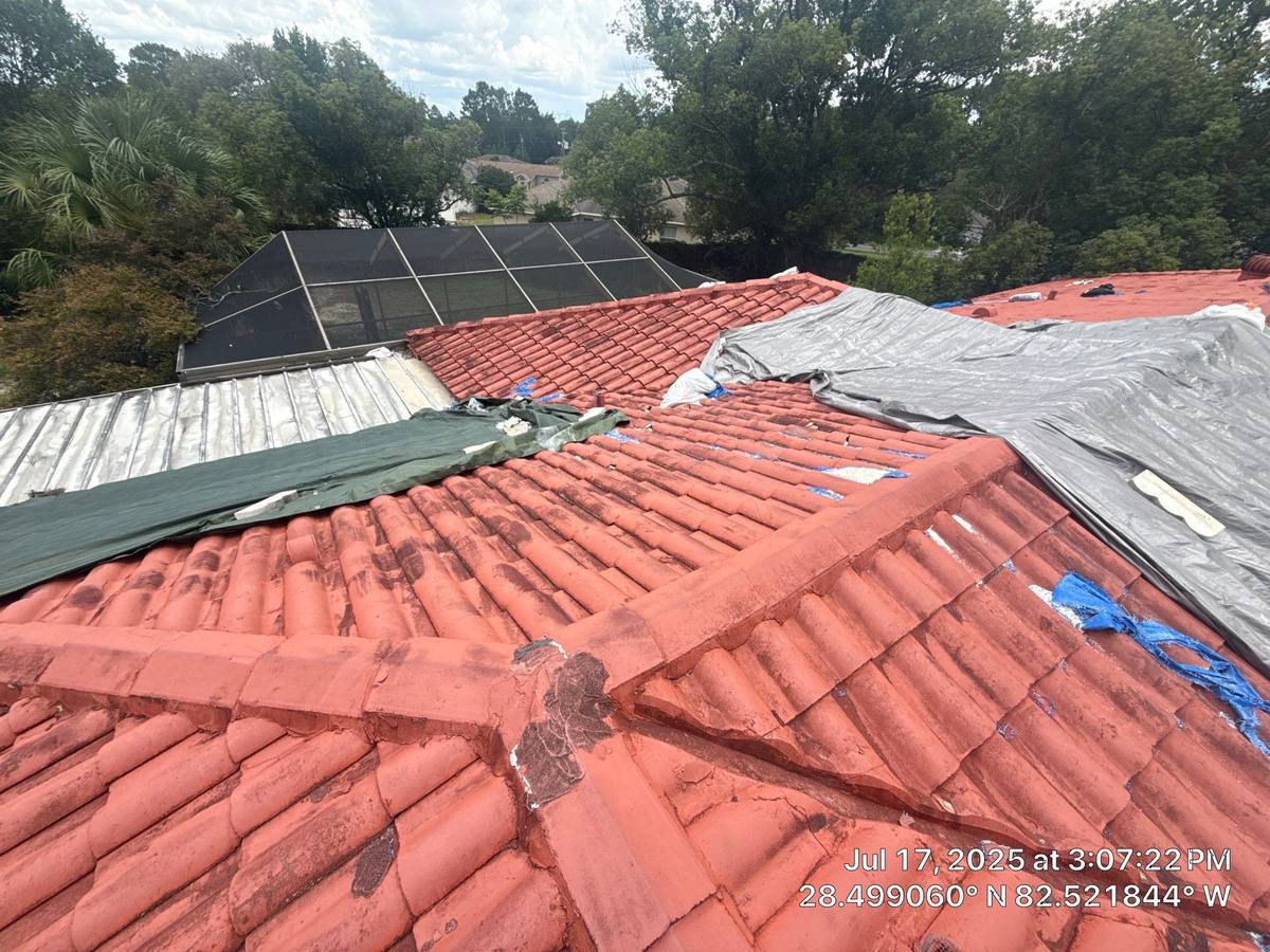 tile roof replacement in Spring Hill, Florida