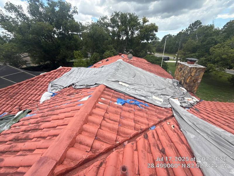 completed roofing project in Spring Hill FL