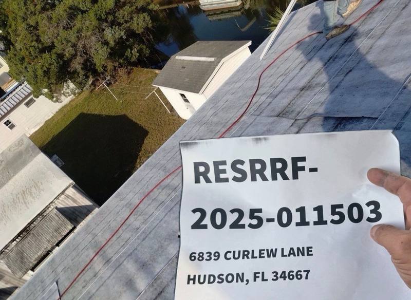 roofing project near Curlew Ln in Hudson