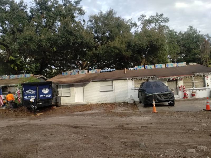 completed roofing project in Tampa FL