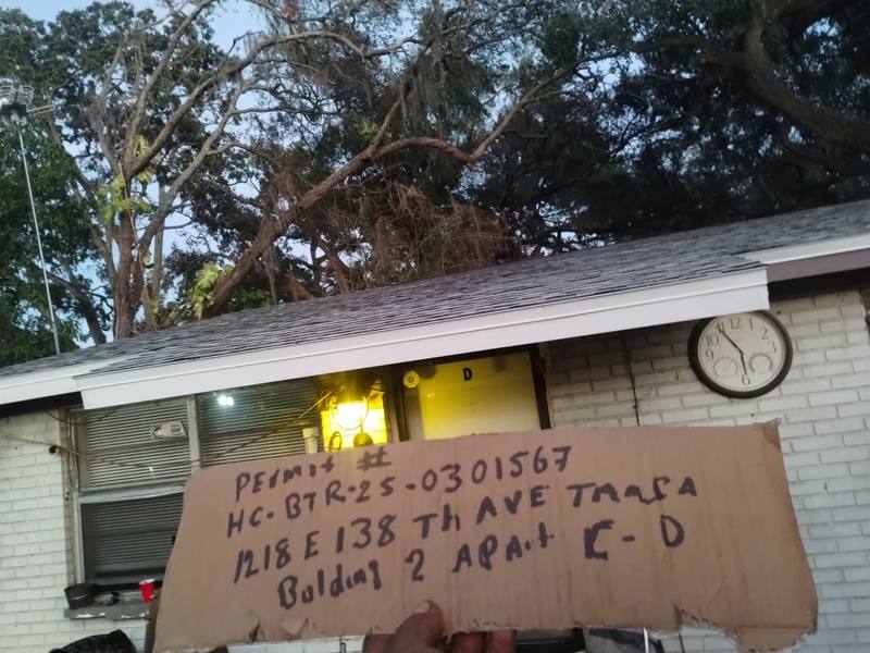 residential roof replacement by Hloska Roofing in Tampa