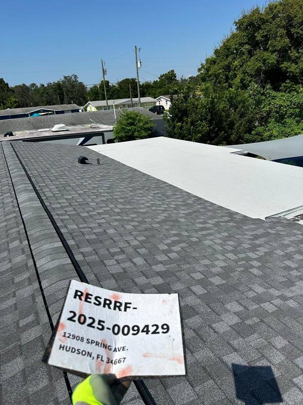 roofing project near Spring Ave in Hudson