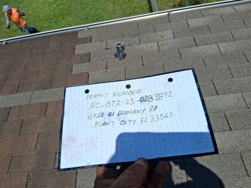 residential roof repair by Hloska Roofing in Plant City