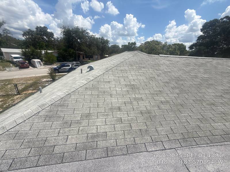 completed roofing project in Port Richey FL