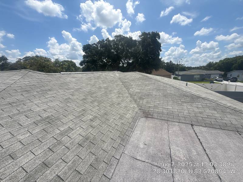 residential roof replacement by Hloska Roofing in Port Richey