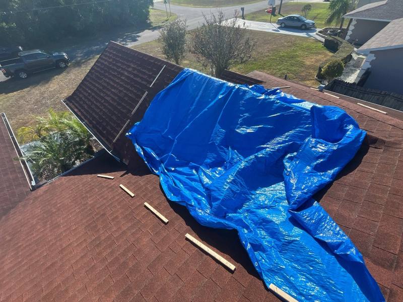 residential shingle roof replacement by Hloska Roofing in Spring Hill