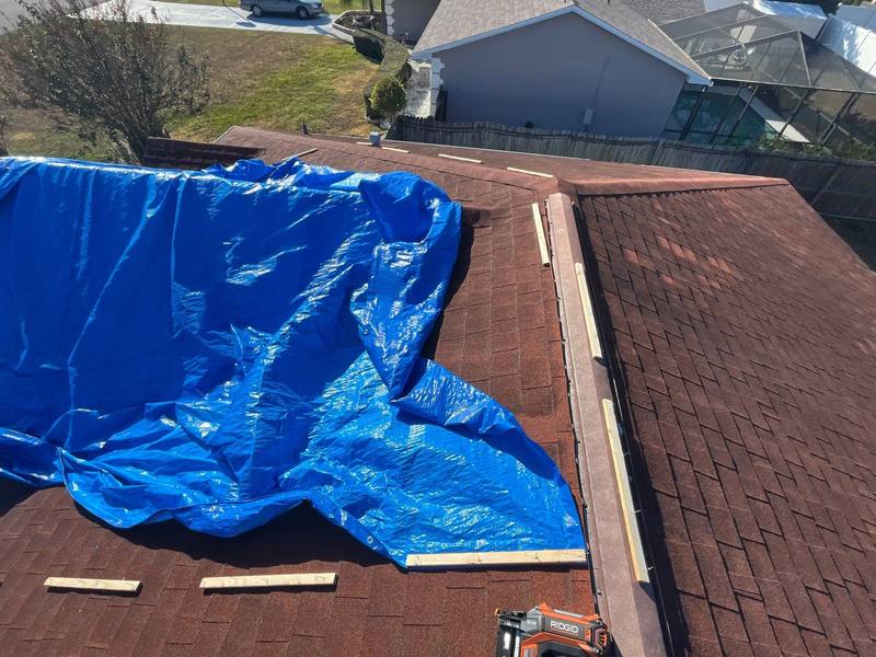 residential shingle roof replacement by Hloska Roofing in Spring Hill