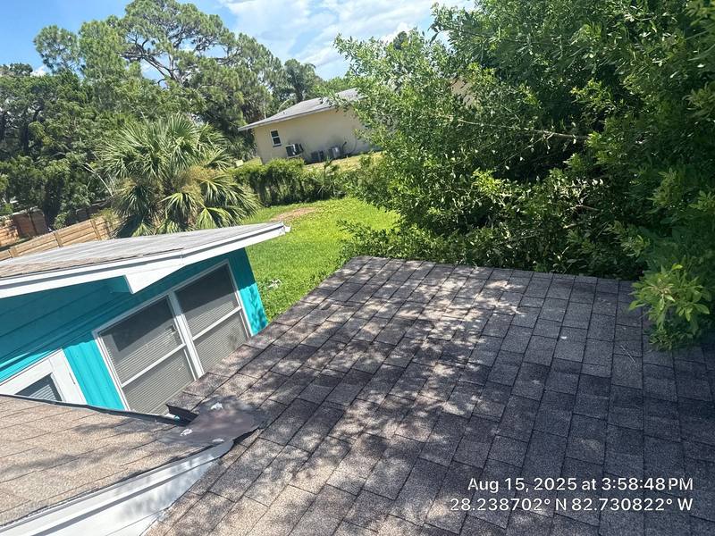 completed roofing project in New Port Richey FL