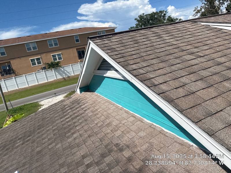 residential roof replacement by Hloska Roofing in New Port Richey