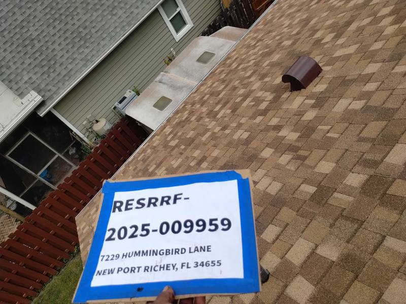 roofing project near Hummingbird Ln in New Port Richey