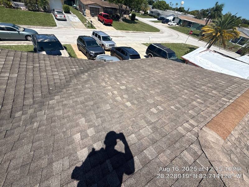 residential shingle roof replacement by Hloska Roofing in New Port Richey
