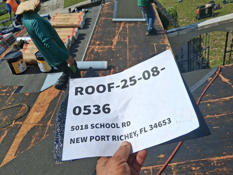 residential shingle roof replacement by Hloska Roofing in New Port Richey