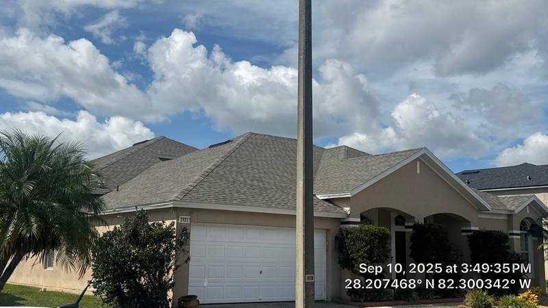 residential shingle roof replacement by Hloska Roofing in Wesley Chapel