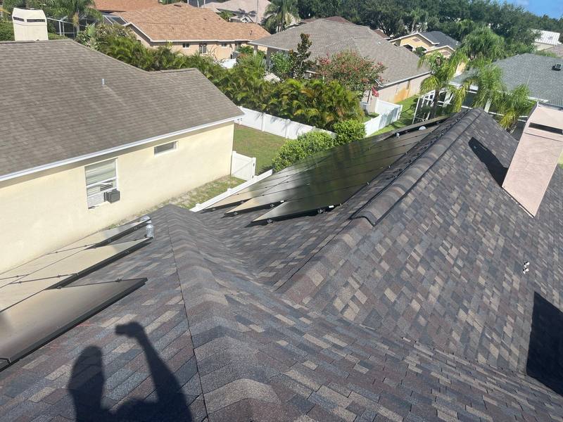 completed roofing project in Trinity FL