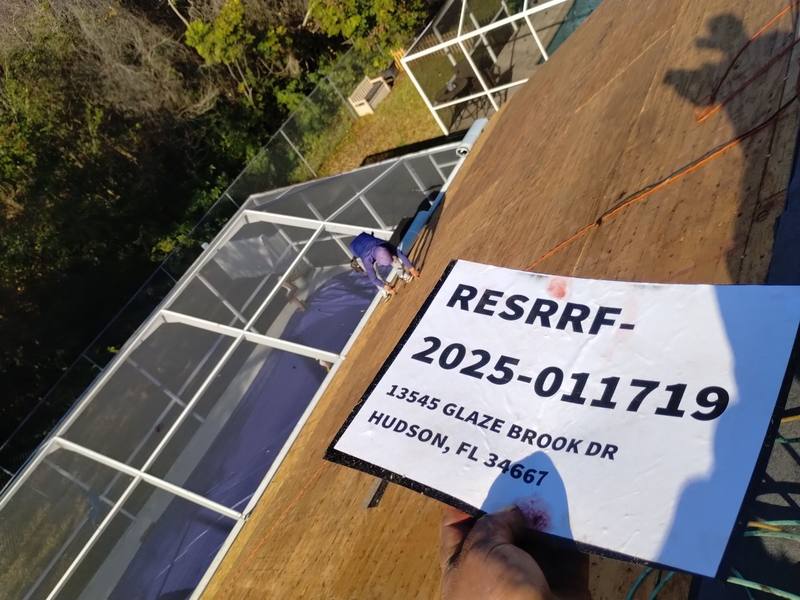 roofing project near Glaze Brook Dr in Hudson