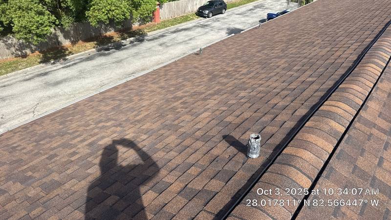 completed roofing project in Tampa FL