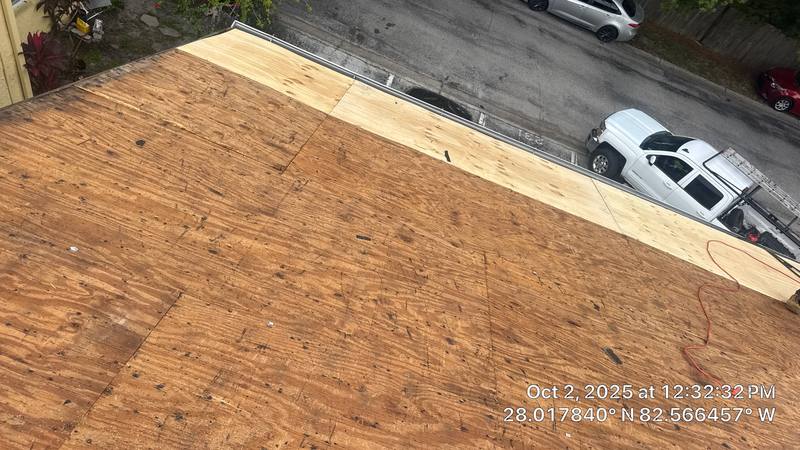 completed roofing project in Tampa FL