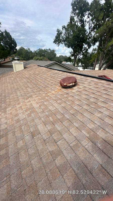 roofing project near Brushwood Dr in Tampa