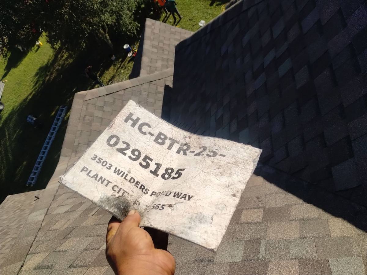 shingle roof replacement in Plant City, Florida