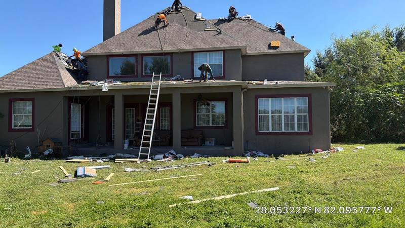 residential shingle roof replacement by Hloska Roofing in Plant City
