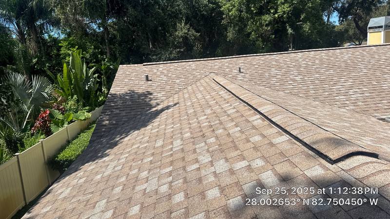 residential shingle roof replacement by Hloska Roofing in Clearwater