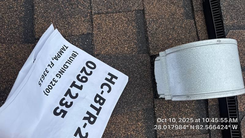 completed roofing project in Tampa FL