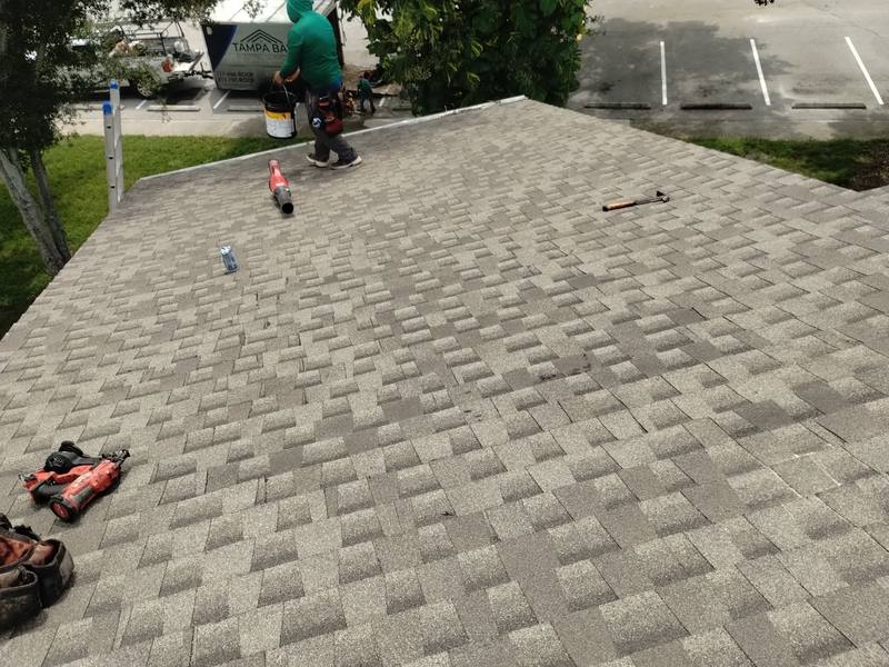 completed roofing project in Tampa FL